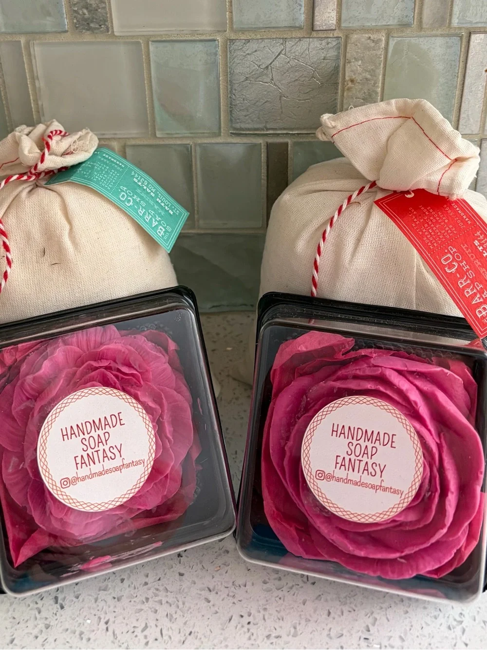 Pink Rose Soap & bath salts
